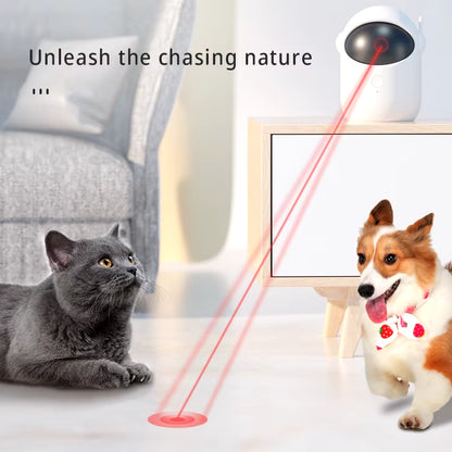 Interactive Cat Toy Laser Indoor Automatic Laser Light Cats Toys Rechargeable Infrared Pet Tease Device Dog Toy