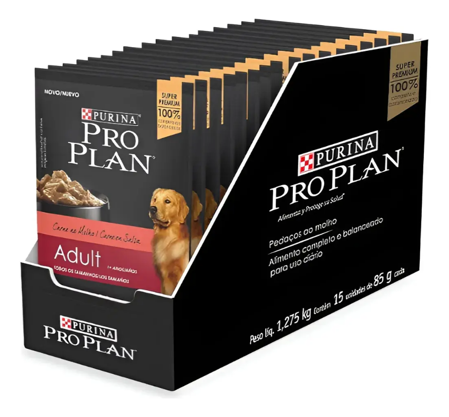 PRO PLAN ADULTO CARNE 15un