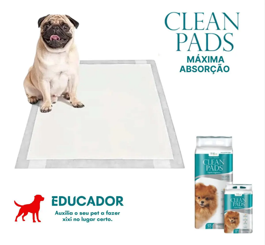 TAPETE HIG. CAES CLEAN PADS 85X60 30UN