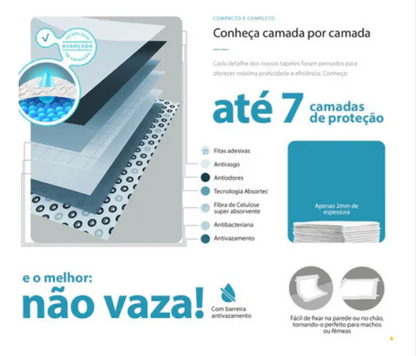 TAPETE HIGIENICO TAPETUDO 80x60 - 7UNI