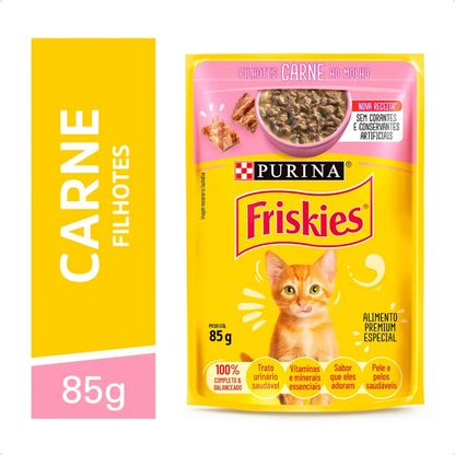 FRISKIES FILHOTES CARNE AO MOLHO 15un