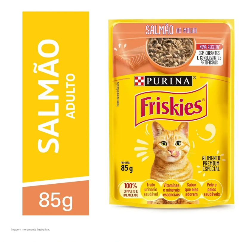 FRISKIES SALMAO AO MOLHO 60un