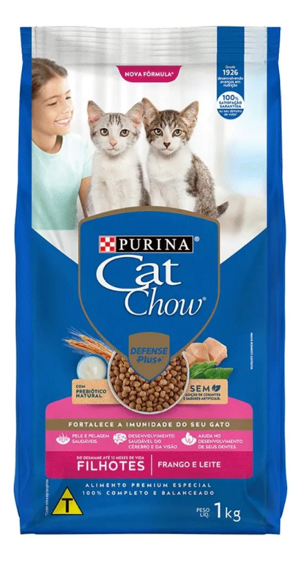 CAT CHOW FILHOTES FRANGO 1KG