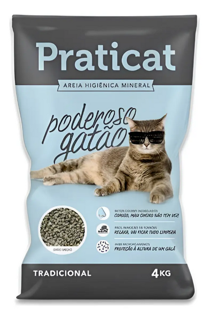 AREIA HIGIÊGINCA PRATICAT PODEROSO GATAO 4KG