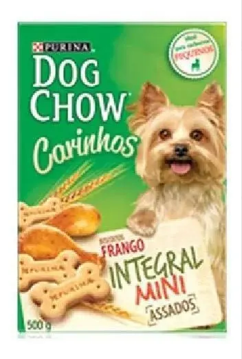 DOG CHOW BISCOITOS MINI PEQ FRANGO 500g