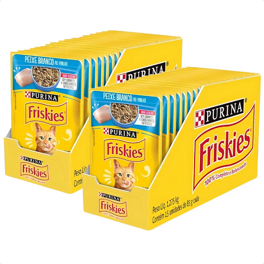 FRISKIES PEIXE BRANCO AO MOLHO 30un