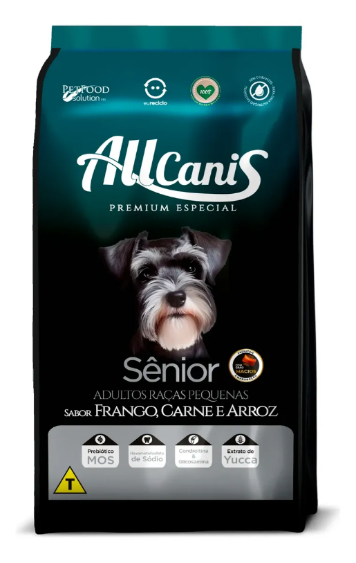 ALLCANIS SÊNIOR RAÇAS PEQUENAS 2,5KG