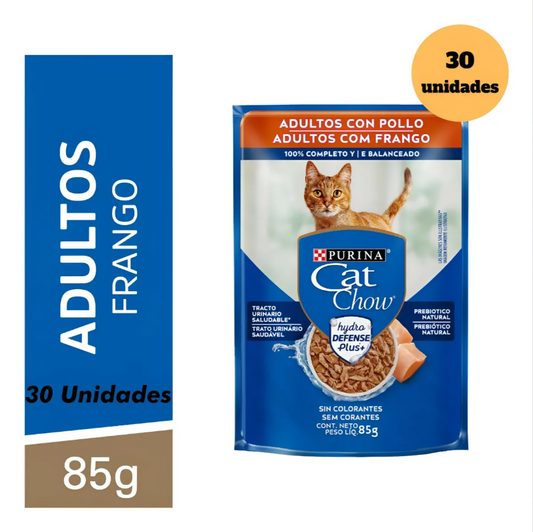 CAT CHOW ADULTOS FRANGO AO MOLHO 30un