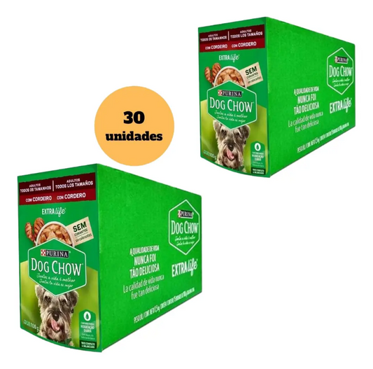 DOG CHOW ADLT TDTM CORDEIRO 30un