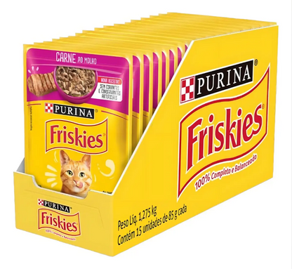 FRISKIES CARNE AO MOLHO 15un
