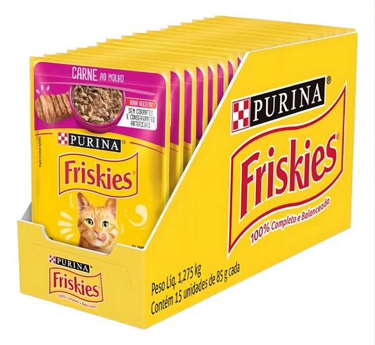 FRISKIES CARNE AO MOLHO 15un