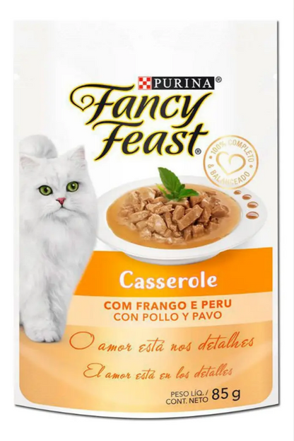 FANCY FEAST CASS FRANGO & PERU 15un