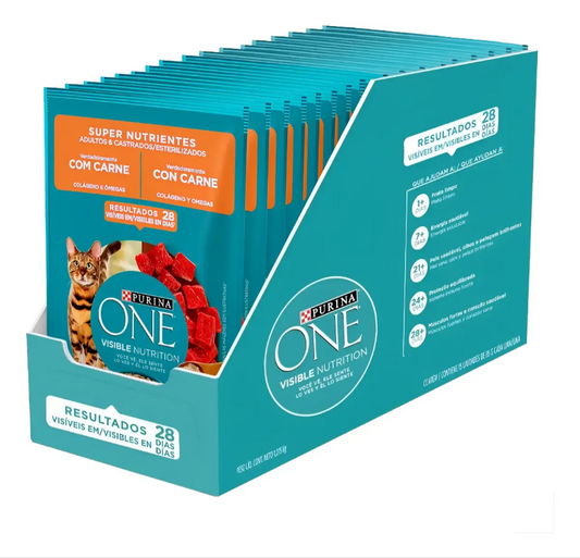 ONE GATOS SUPER NUTRIENTES ADLT E CASTRADO 15un