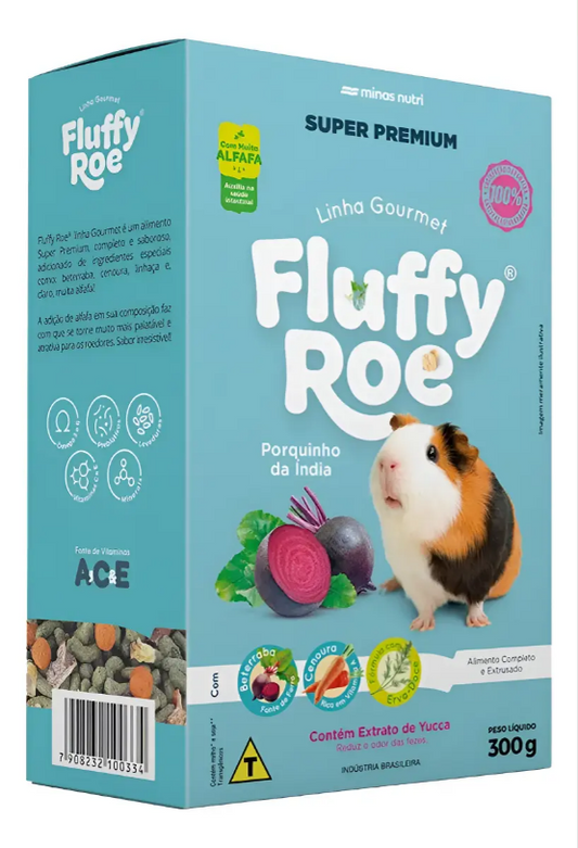 FLUFFY ROE PORQUINHO DA INDIA GOURMET 300G