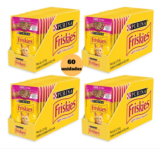 FRISKIES CARNE AO MOLHO 60un