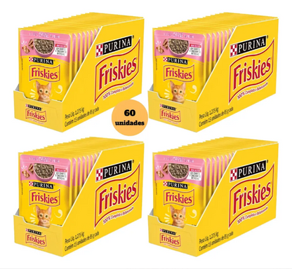 FRISKIES FILHOTES CARNE AO MOLHO 60un