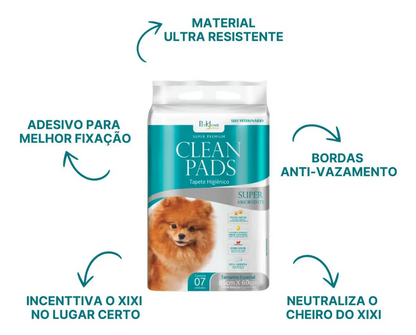 TAPETE HIG. CAES CLEAN PADS 85X60 30UN