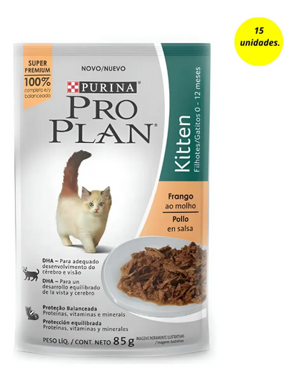 PRO PLAN KITTEN FRANGO 15un