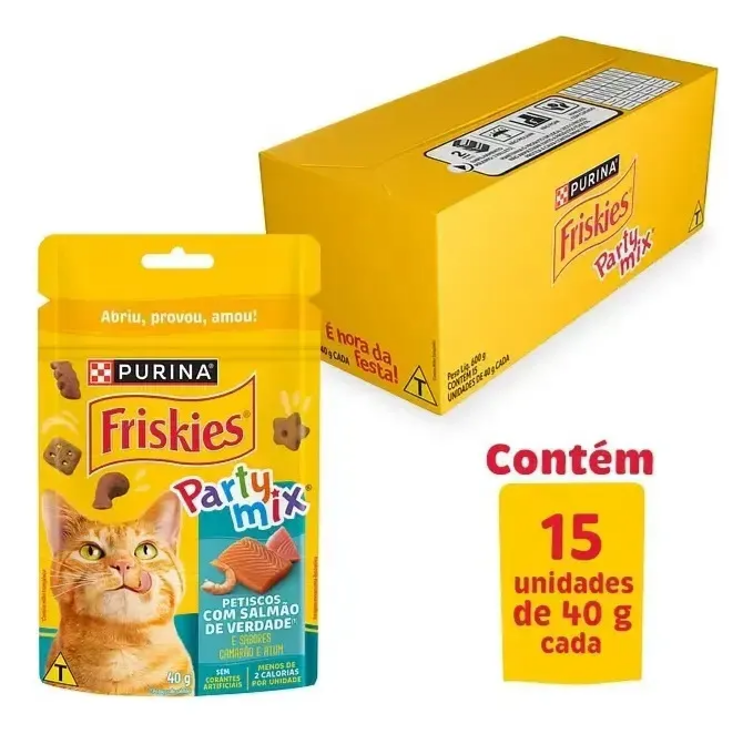 FRISKIES PETISCOS SALMAO 40g 15un
