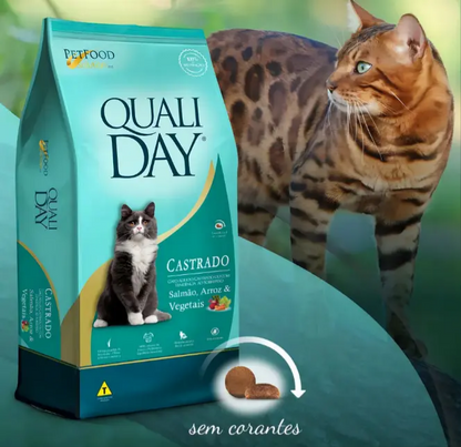 QUALIDAY GATO CASTRADO SALMÃO 2,5KG