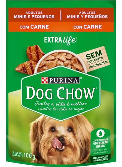 DOG CHOW ADLT MIN PEQ CARNE 60un