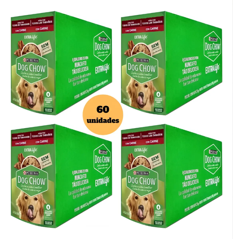 DOG CHOW ADLT TDTM CARNE 60un