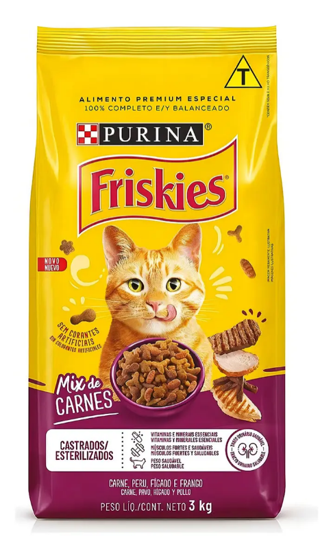 FRISKIES MIX CARNE CASTRADOS 3KG