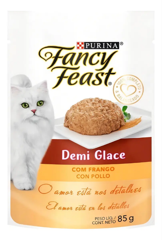 FANCY FEAST DEMI GLACE FRANGO 15un
