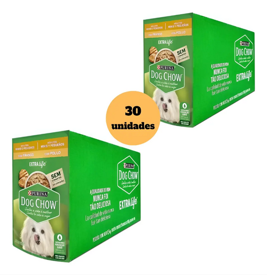 DOG CHOW ADLT MIN PEQ FRANGO 30un