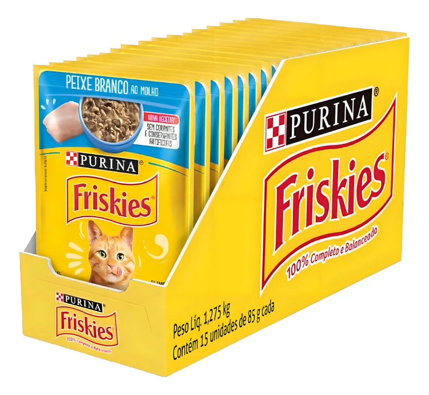 FRISKIES PEIXE BRANCO AO MOLHO 30un