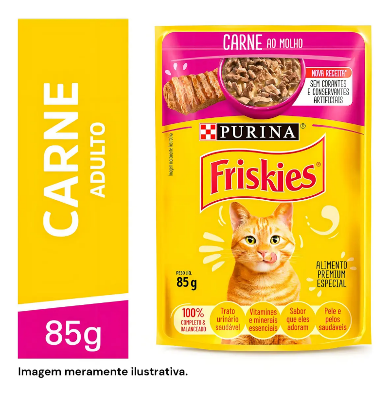 FRISKIES CARNE AO MOLHO 15un