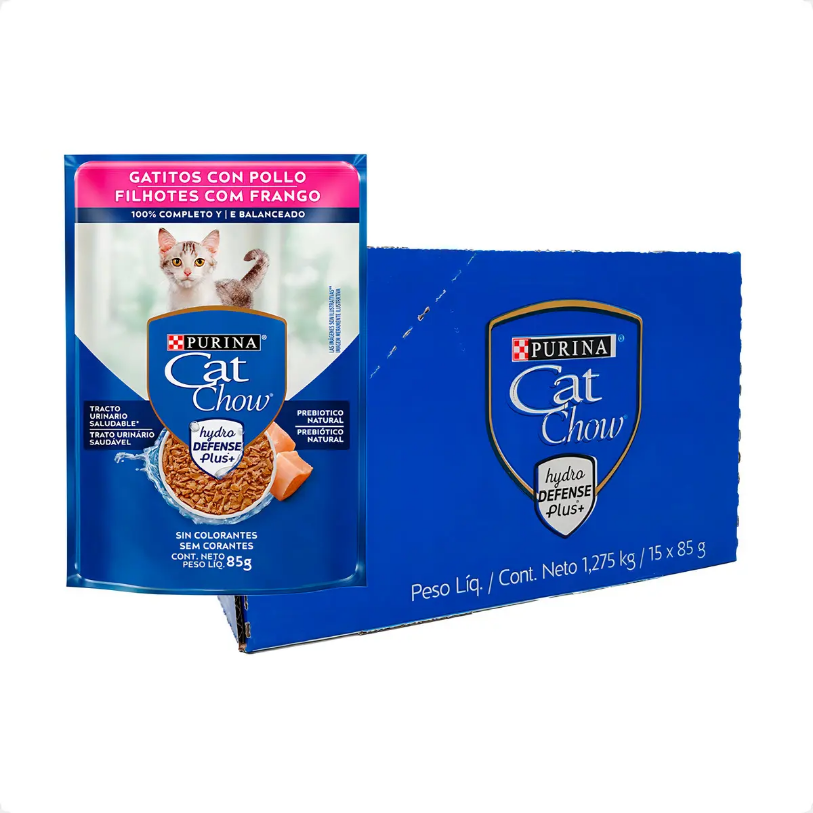 CAT CHOW FILHOTES FRANGO AO MOLHO 15un