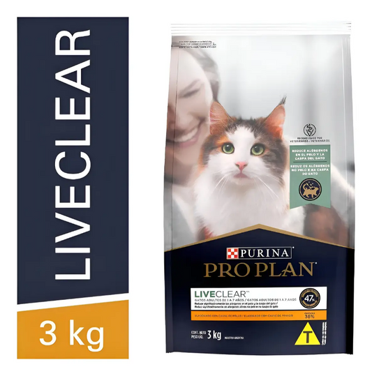 PRO PLAN ADULT CAT LIVE CLEAR 3KG