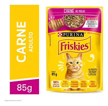 FRISKIES CARNE AO MOLHO 60un