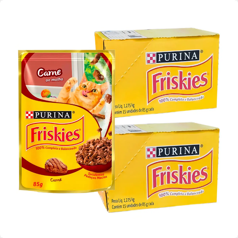 FRISKIES CARNE AO MOLHO 30un