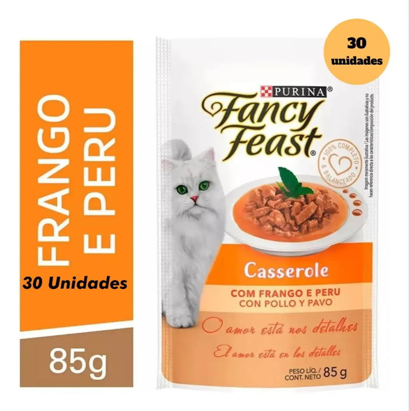 FANCY FEAST CASS FRANGO & PERU 30un
