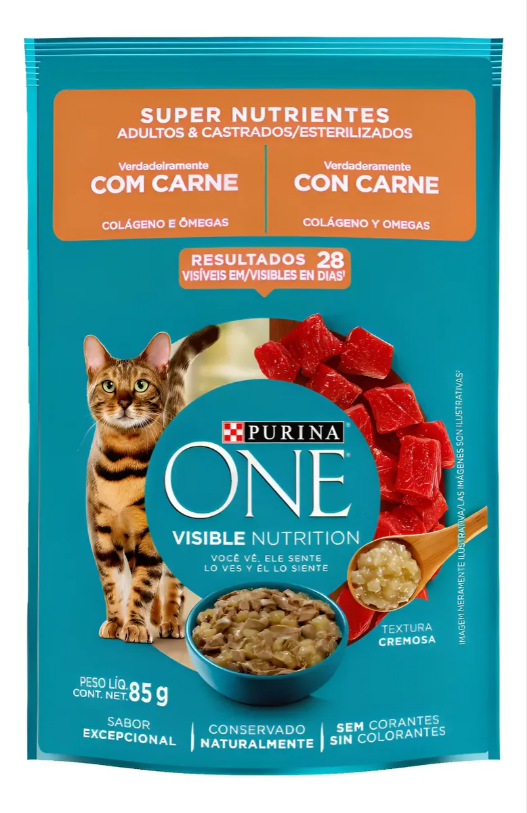 ONE GATOS SUPER NUTRIENTES ADLT E CASTRADO 30un