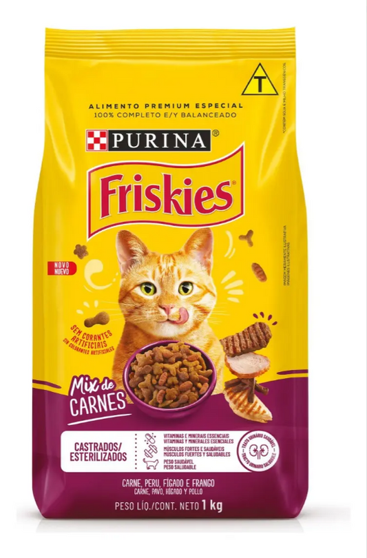FRISKIES MIX CARNE CASTRADOS 1KG