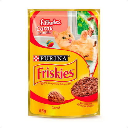 FRISKIES FILHOTES CARNE AO MOLHO 30un