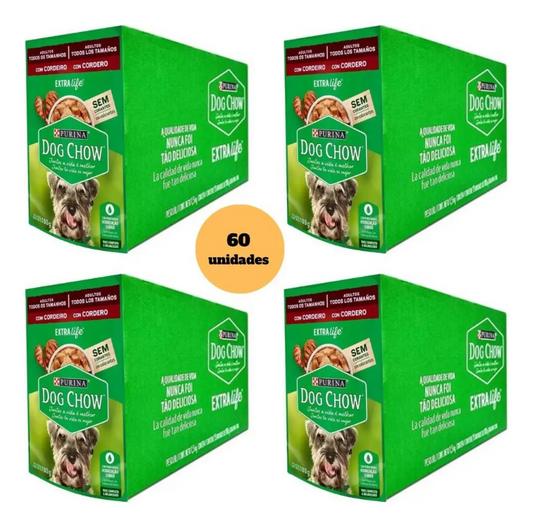DOG CHOW ADLT TDTM CORDEIRO 60un