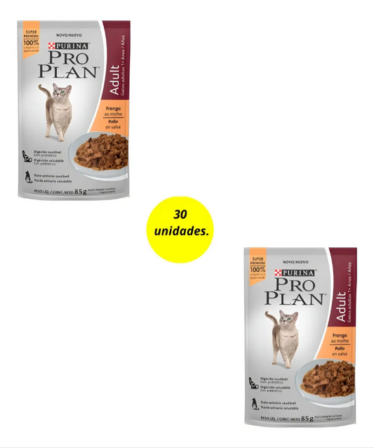 PRO PLAN GATOS ADLT POLLO/FRANGO 30un