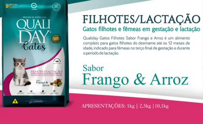 QUALIDAY GATO FILHOTE LACTAÇÃO 2,5KG