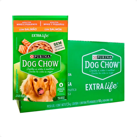 DOG CHOW ADLT MN PEQ SALMAO 15un