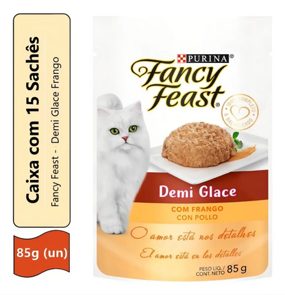 FANCY FEAST DEMI GLACE FRANGO 15un