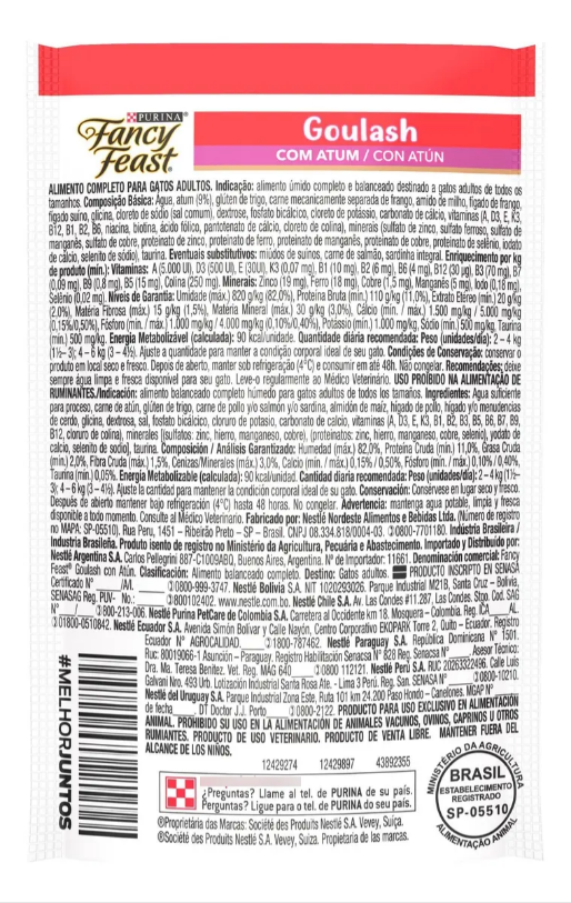 FANCY FEAST GOULASH ATUM 60un