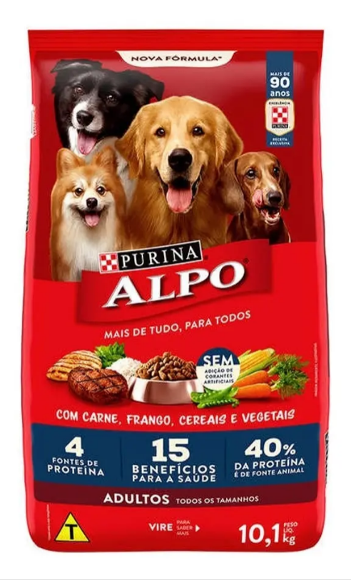 ALPO RECEITA CASEIRA ADULTO CARNE 10,1kg