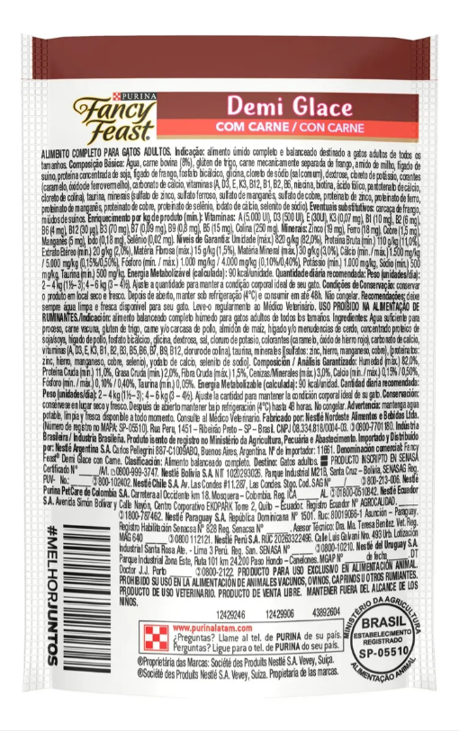 FANCY FEAST DEMI GLACE CARNE 60un