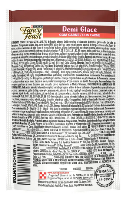 FANCY FEAST DEMI GLACE CARNE 60un