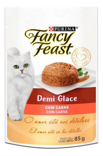 FANCY FEAST DEMI GLACE CARNE 30un