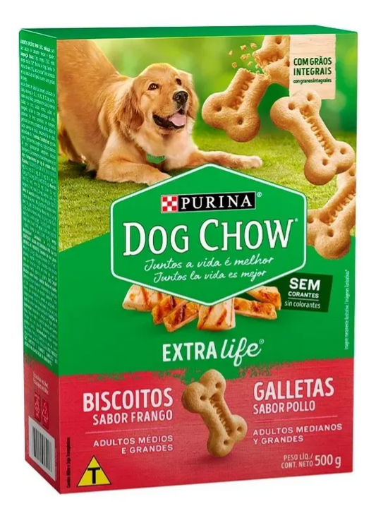 DOG CHOW BISCOITOS MED GDE FRANGO 500g